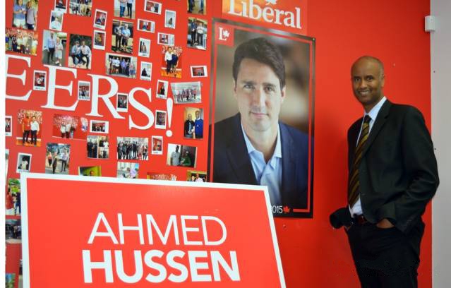 2017年加拿大新任移民部长阿哈迈德·哈桑(Ahmed Hussen)